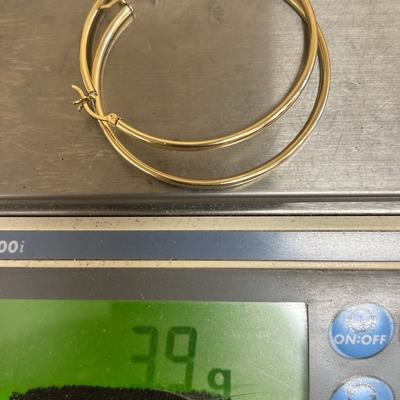 NEW 14K gold hoop earrings - Picture 4 of 4